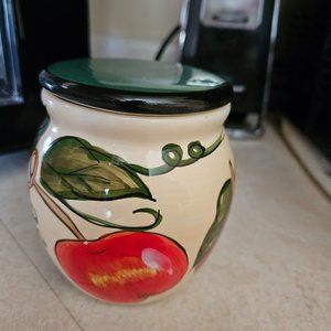 hand painted tabletops avenue fruit salad canister mini jar
